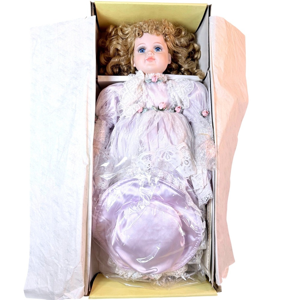 Vintage Seymour Mann Porcelain Doll LILA Limited‎ Edition 7500 Victorian COA Box